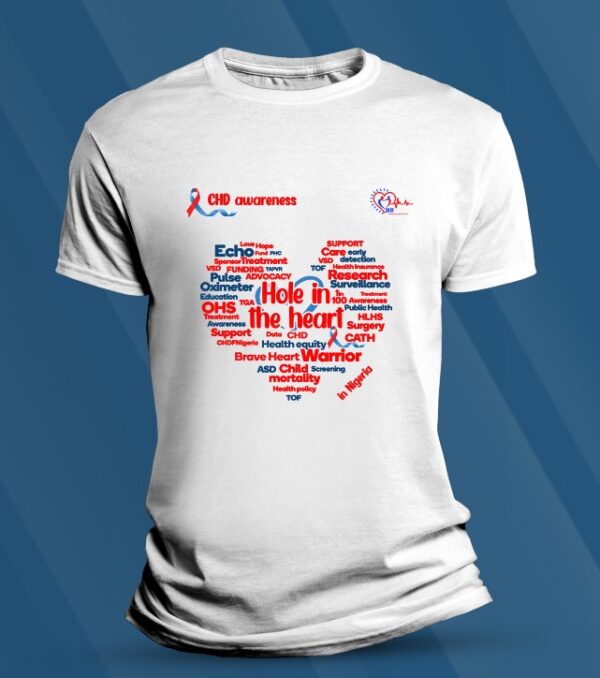 CHD Awareness White Shirt